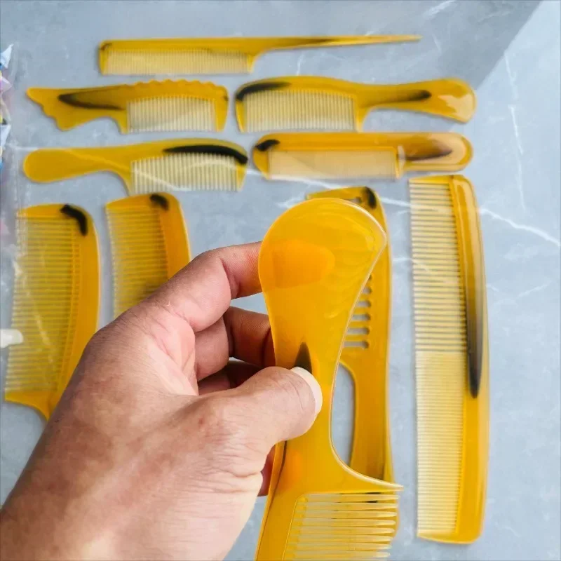 10PCS Plastic Hair Combs Set Anti-static Massage Hair Brush Hairdressing Colorful Hairdress Salon Styling Traveling Accessories