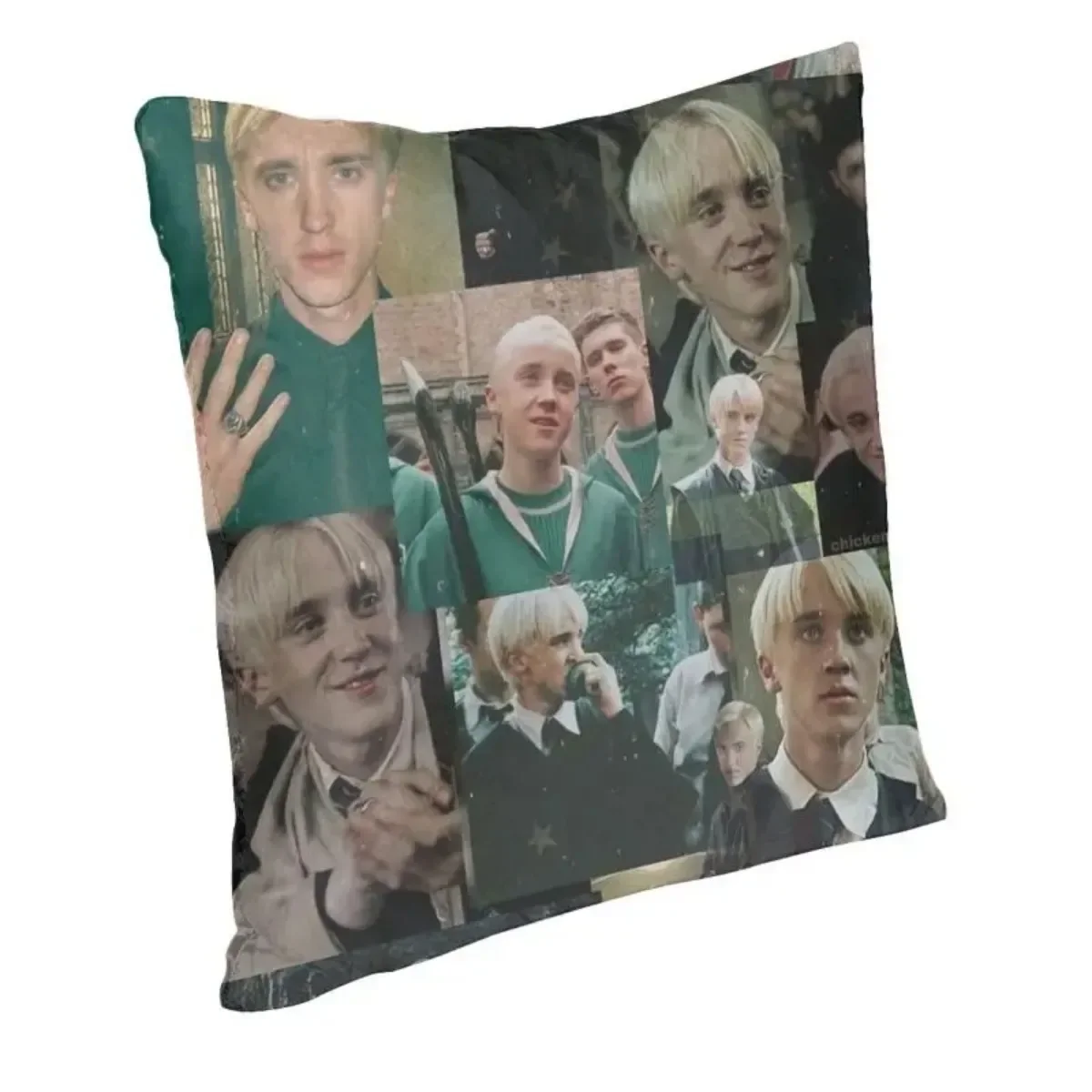 Tom Felton Collage Cushion Cover 40x40cm16x16Inch Famous Anime Actor Modern Throw Pillow Case for Car Sofa Polyester Pillowcover