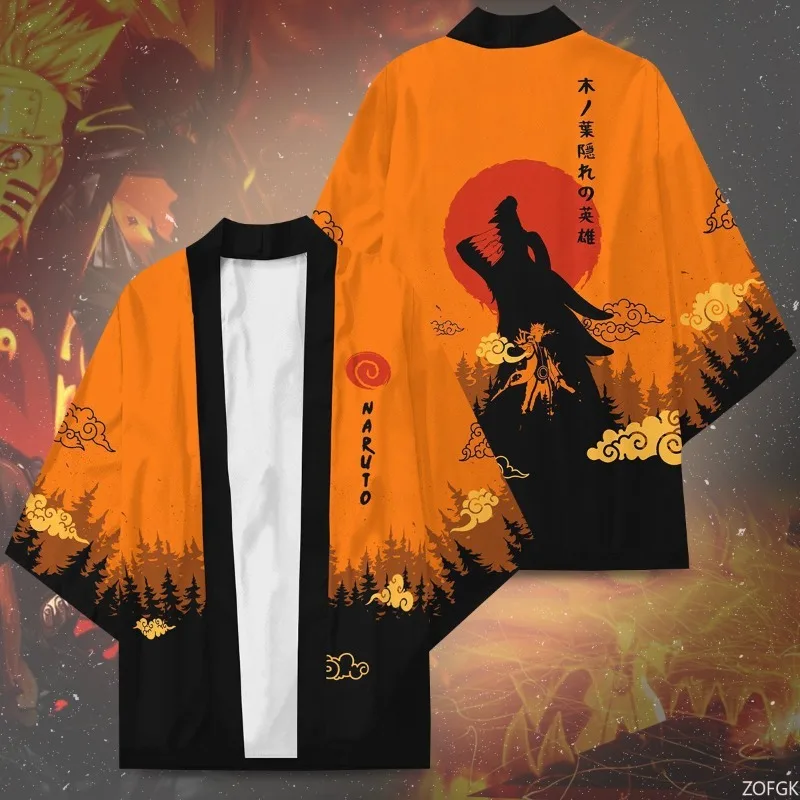 Japanese Anime, Ninja Anime, Cosplay, 3D Digital Printing, Cloak, Feather Weaving, Kimono, Taoist Robe