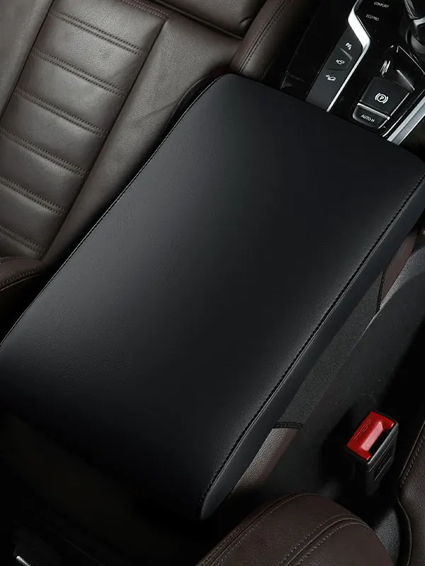 Universal Thickened Memory Foam Car Armrest Box Cover Pure Color Protection Case Automobile Central Armrest Pad Cover