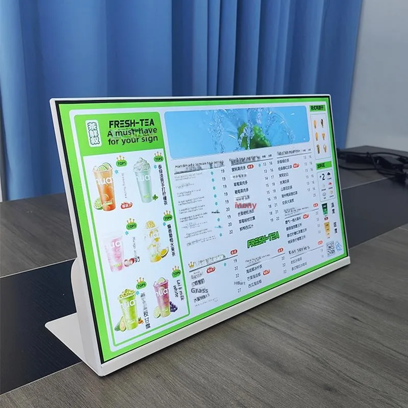 

23.8-inch LCD restaurant desktop intelligent electronic menu screen