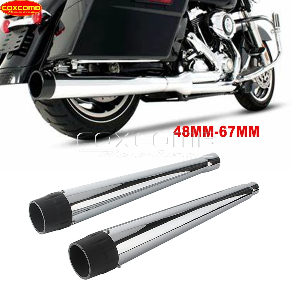 For Harley Road Glide Limited CVO FLTRKSE Special FLTRXS ST FLTRXST FLTRU Tail Vintage Pipe Tube Motorcycle Exhaust Muffler Pipe