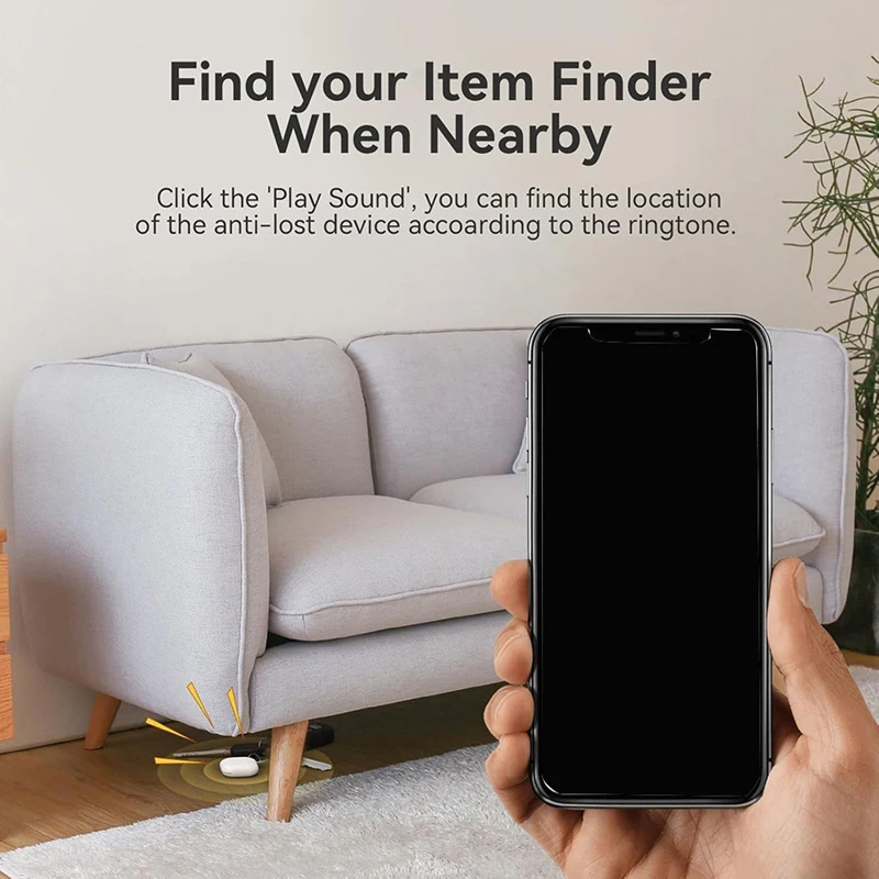 Smart Bluetooth GPS Tracker For Kids, Pets, Keys Anti-Lost Reminder Locator Compatible With Find My App A