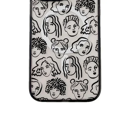 

Graffiti Boy Girl MagSafe Phone Case Cover for IPhone 11 12 13 14 15 Pro Max Case for IPhone 15 Pro Max