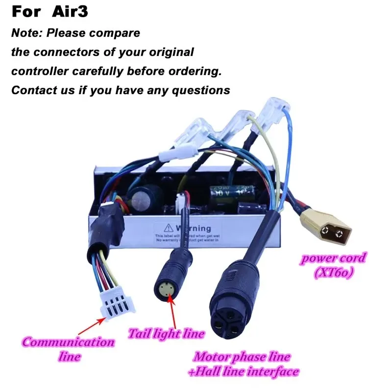 Dual Speed Mode (25 Km/h To 55 Km/h) Kit,Self-learning Motor Smart Controller Set For 10 Inch Pure Air3 Electric Scooter