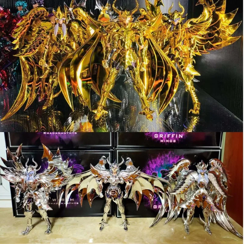 CS Model Saint Seiya Myth Cloth EX Gold/Silver Wyvern Rhadamanthys/Garuḍa Aiacos/Griffon Minos Knights of Zodiac Action Figure