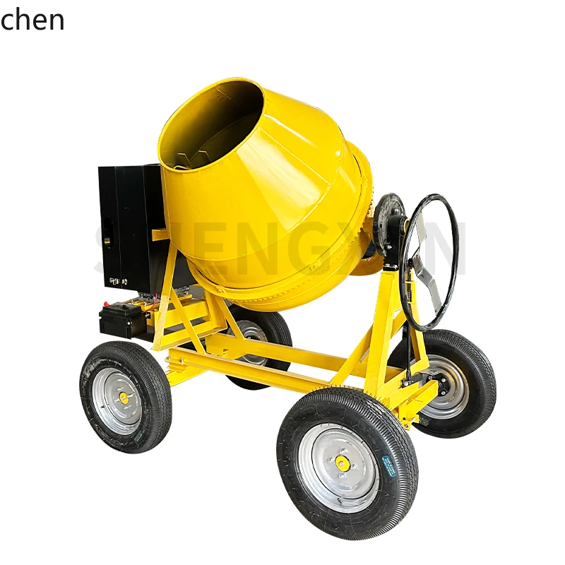 

QZT Diesel Mixer 350L500L Small Yellow CanDiesel Concrete Drum Mixer home accessories