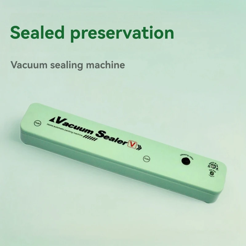 WISH Food Bag Vacuum Sealer Plastic Seal Fresh-Keeping Sealer Small Household Food Packaging EU Plug