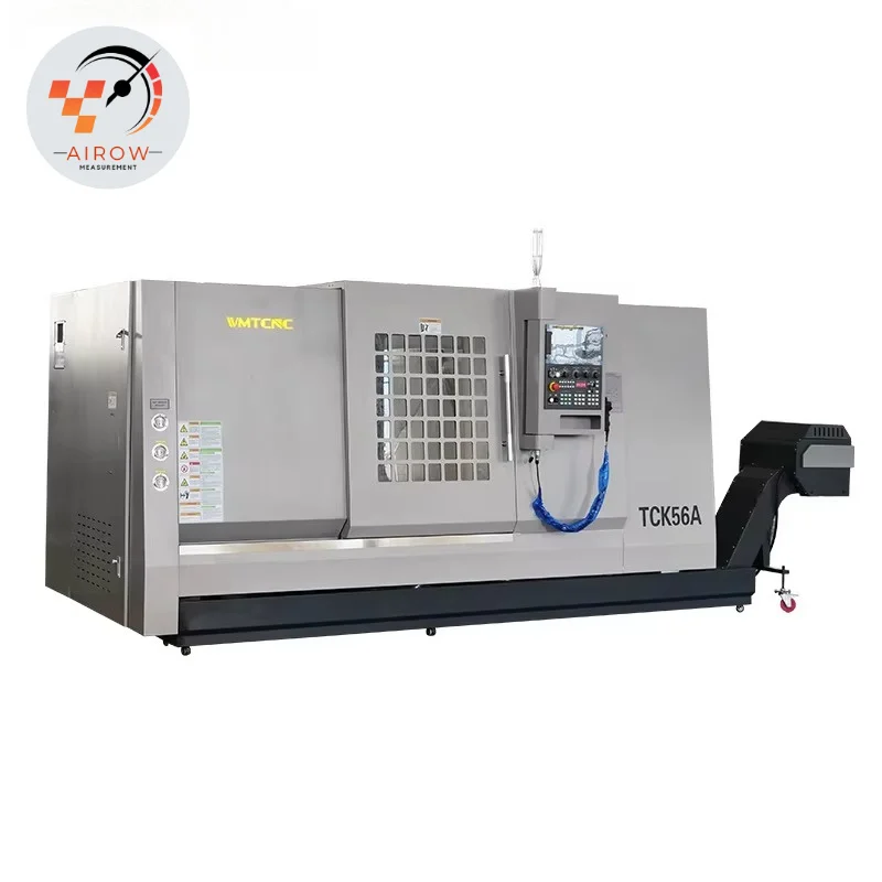 AIROW WMTCNC TCK56A High Performance Slant Bed CNC Lathe Inclined Bed CNC Lathe with Servo Turret for Metal Turning