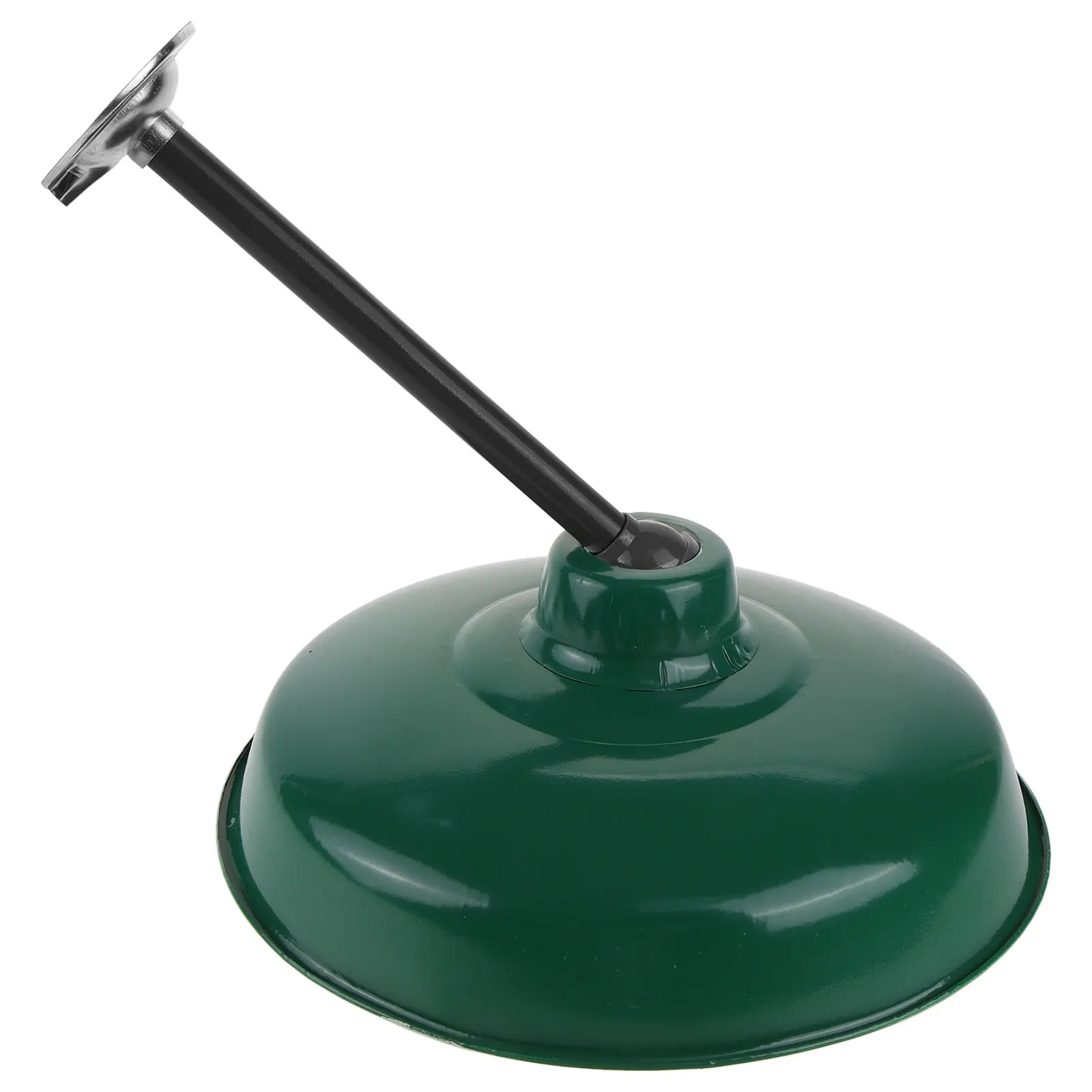 

Vintage Green Lampshade 35cm Deep Retro Metal Enamel Cover for Factory Hall Waterproof Industrial Replacement Bulb Guard Easy