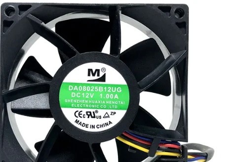 M DA08025B12UG DC 12V 1A 80x80x25mm 4-Wire Server Cooling Fan