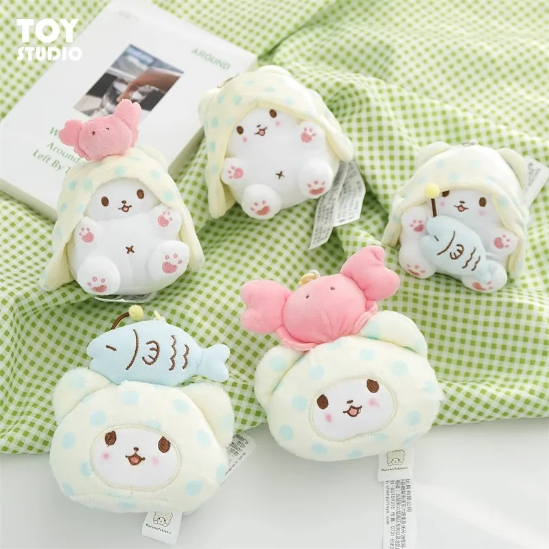 Echte Sanrio Marumofubiyori Bär Cinnamoroll Plüsch Spielzeug Schlüsselbund Kawaii Kleine Anhänger Schlüsselring Kinder Stofftiere Geburtstag Geschenke – Detail 14
