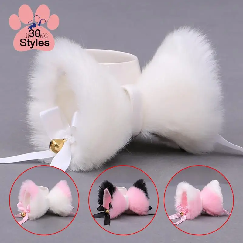 Lolita New Plush Cat Animal Furry Cat Ears Hairpins Lolita Fluffy Fox Ear Cosplay Hair Clips Party Performance Costume Accessori