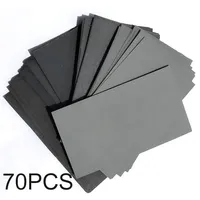 70pcs Sandpaper 600/800/1000/1200/1500/2000/2500grit Wet/Dry For Automotive Furniture Industry Electronics Polishing Grinding