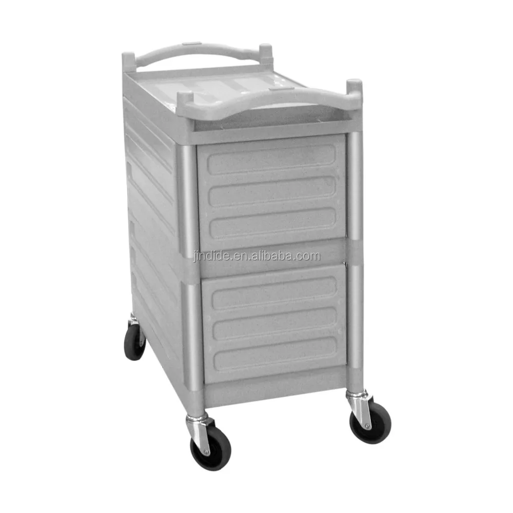 Hotel Serving Trolley Wine Cup Food Dish Collection Cart Small Kitchen Cart With Wheel