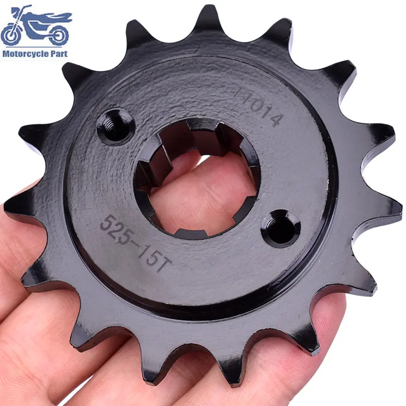 

525-15T 525 15 Tooth 15T Drive Front Sprocket For Honda CBR400 VFR400 NC21 NC24 87-89 GB500 89-90 XBR500 87-88 CBR 400 VFR 400