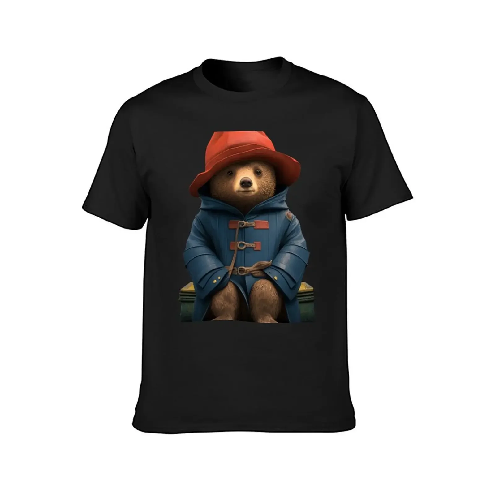 Paddington Bear with Suitcase T-Shirt custom shirt oversized graphic tee anime shirts men