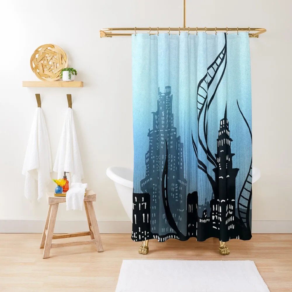 

Amaurot - Inktober Shower Curtain Bathroom Showers Bathroom Box Waterproof Bath And Anti-Mold Curtain