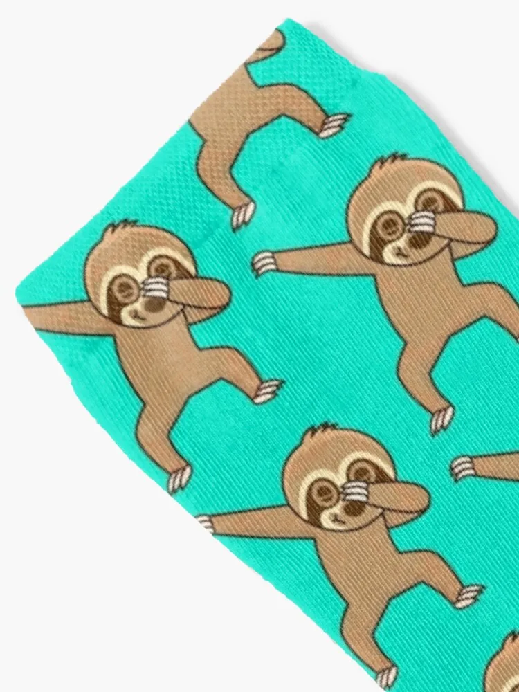 Sloth dabbing Socks Heated Socks Black Socks Fun Socks