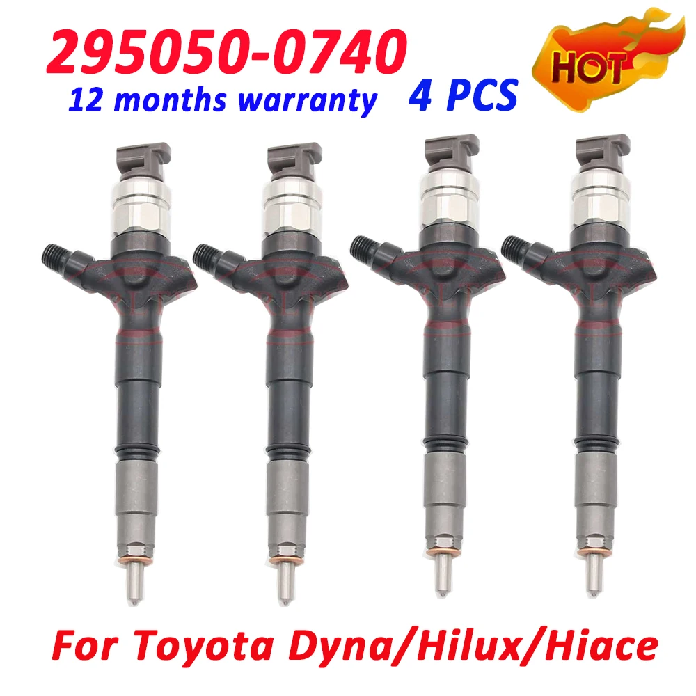 

ORLTL 4 шт. дизельный инжектор 295050-0740 стандарта 2950500740 для TOYOTA SM295050-0741 Dyna Hiace