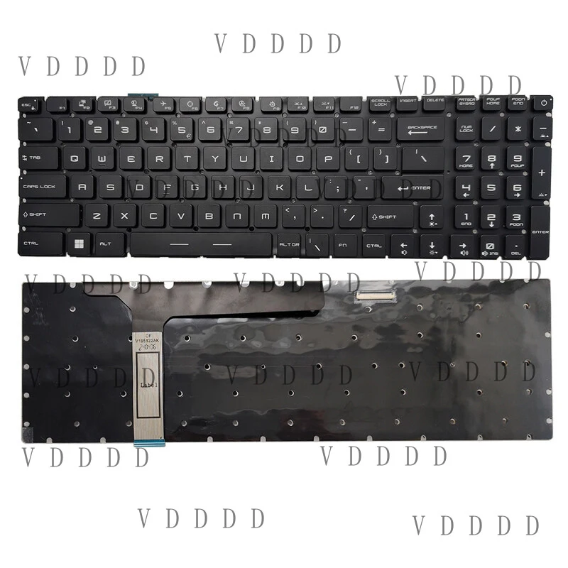 

TT For MSI GP76 GE76 Raider 10UE 10UG 10UH MS-17K3 MS-17K2 Keyboard US Per-Key RGB