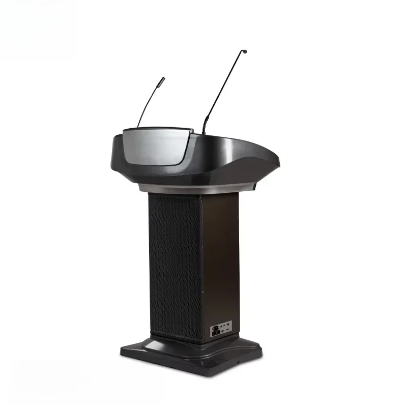 Embedded speakers, podium pavilion, audio-visual system, smart podium 22-inch interactive, LCD AIO