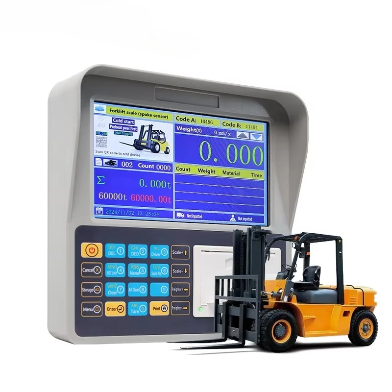 Internal combustion forklift vehicle weighing system load scale ABS material liquid crystal display