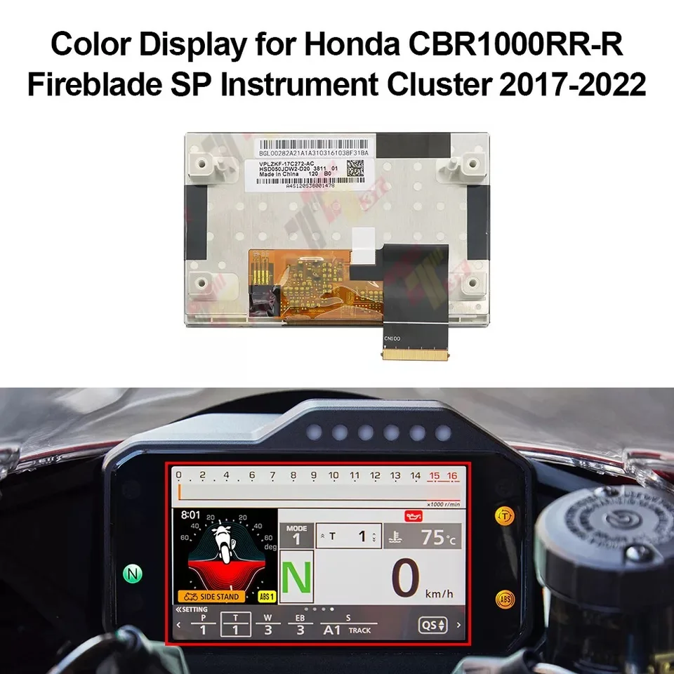 Color Display for Honda CBR1000RR-R Fireblade SP Instrument Cluster