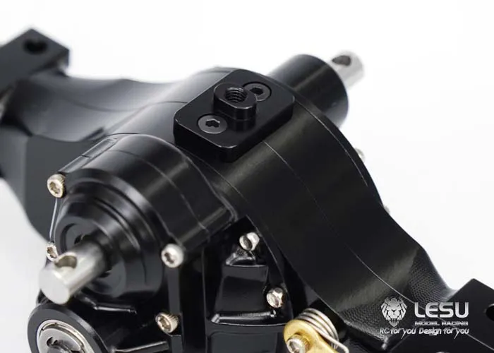 Metalowe osie napędowe LESU z blokadą mechanizmu różnicowego do modeli RC 1/14 DIY, ciągników, ciężarówek, wywrotników Tamiyaya