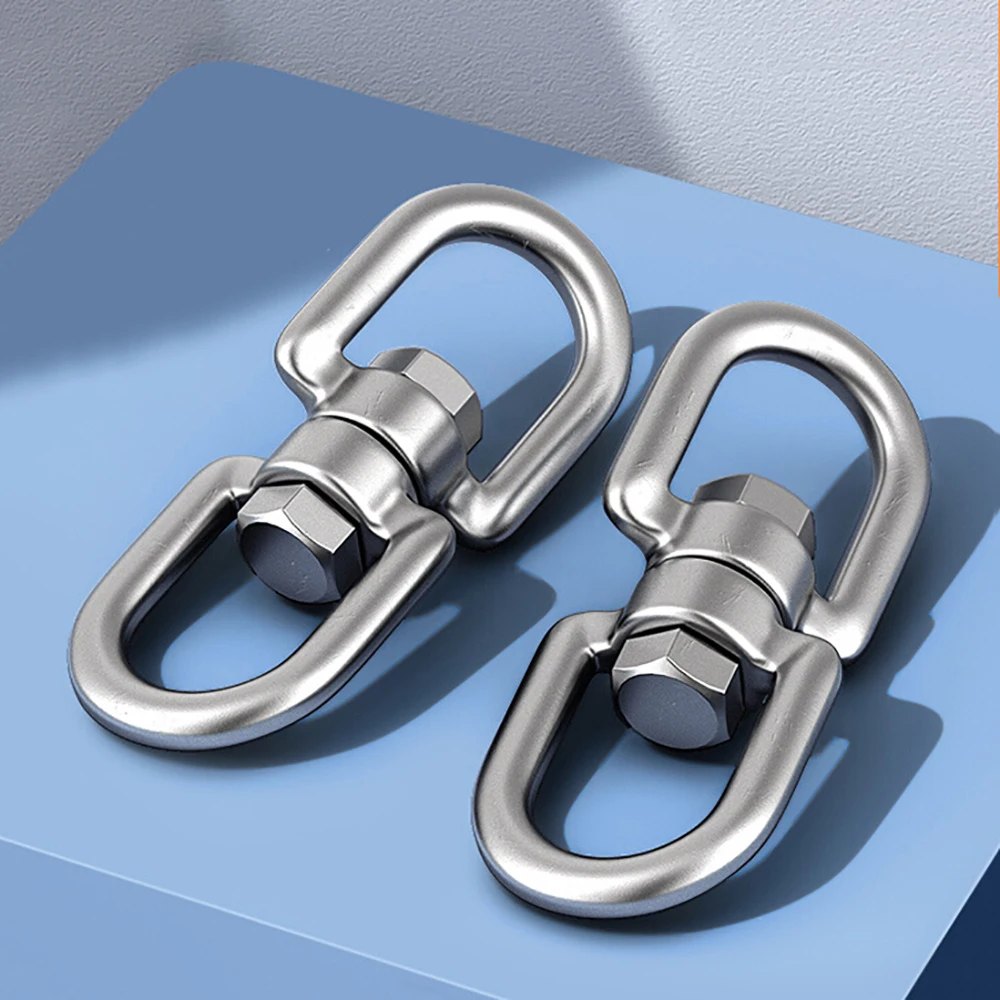 1Pcs M3 M4 M5 M6 M8 M10 M14 M16 M20 304 Stainless Steel 360 Degree Rotating 8-Shaped Chain Snap Ring Connecting Hook Swivel