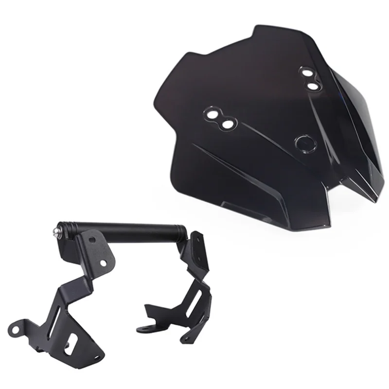 

Motorcycle Windshield Airflow Deflector + Phone Navigation Bracket For Honda Cb750 Hornet 2023-2024-A02G