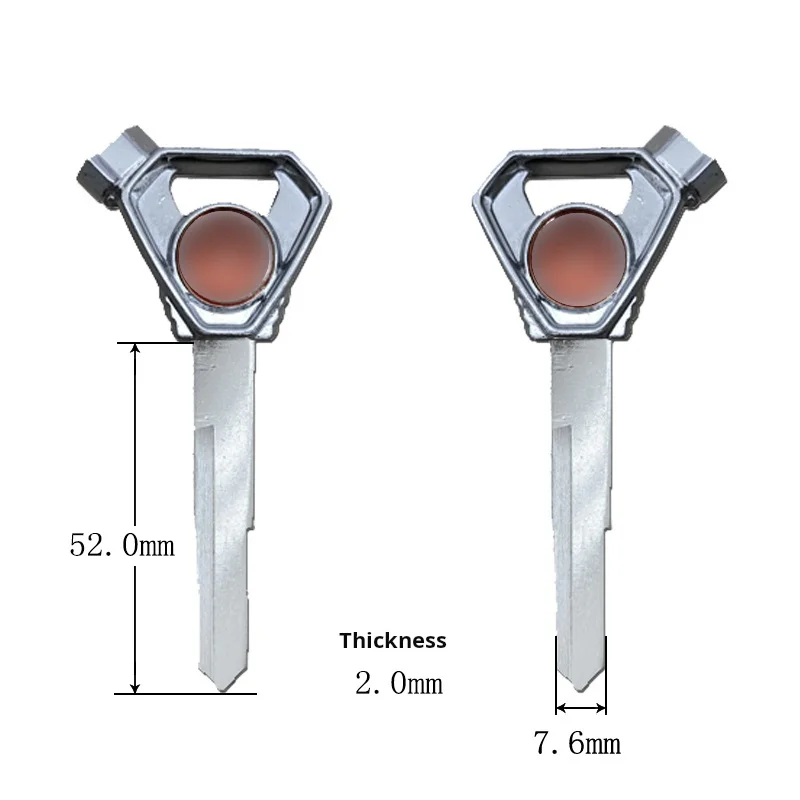 Yamaha Motorfiets Sleutel, Geschikt Voor: Yamaha Qiaoge Xinfuxi As125 Xunying Saiying Motorfiets Sleutel Embryo. (Inclusief Magneet)