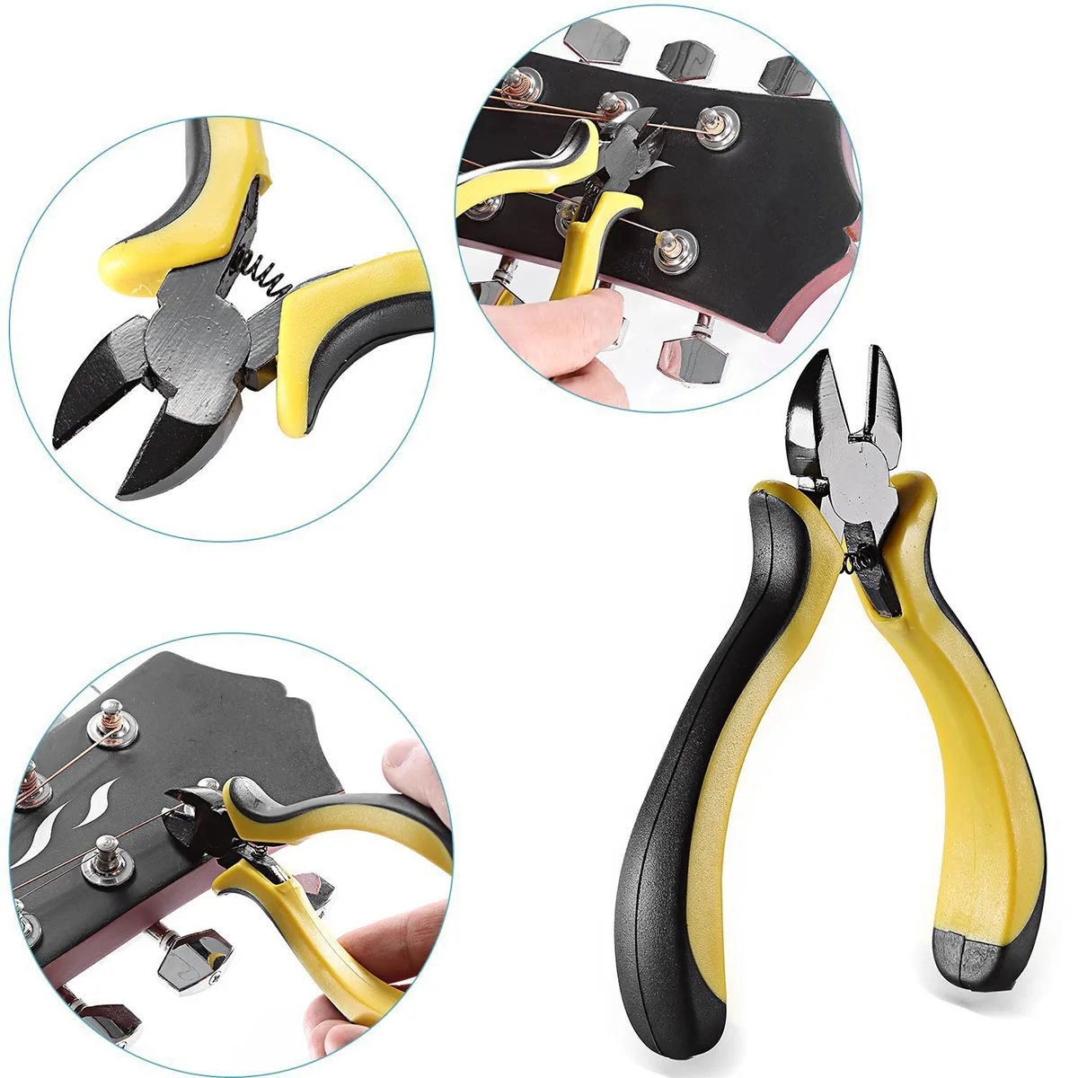 

Guitar String Repair Tool Professional Machined Steel Cutter Pliers Compact Bass Maintenance Tool Guitar String Puller