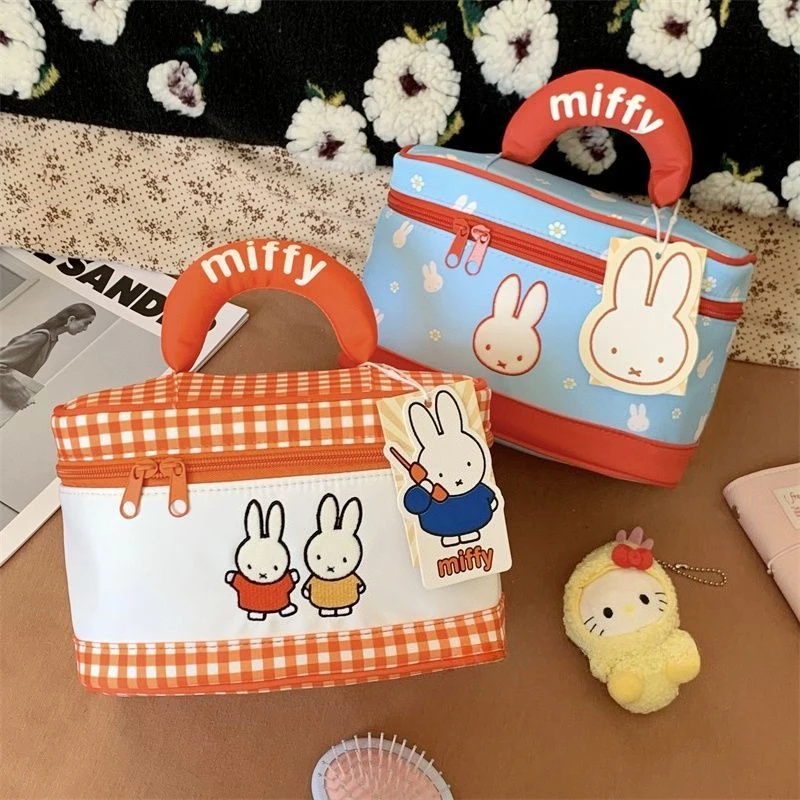 Cartoon Kawaii New Toiletry Bag Large Capacity Cosmetics Items Storage Bag Travel Portable Go Out Practical GoodLooks Gift Miffy
