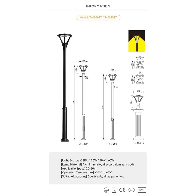 Custom Street Waterproof Wall Lamp Wholesale High Quality Street External Wall Light Outdoor Wall Light Head Only Replacement