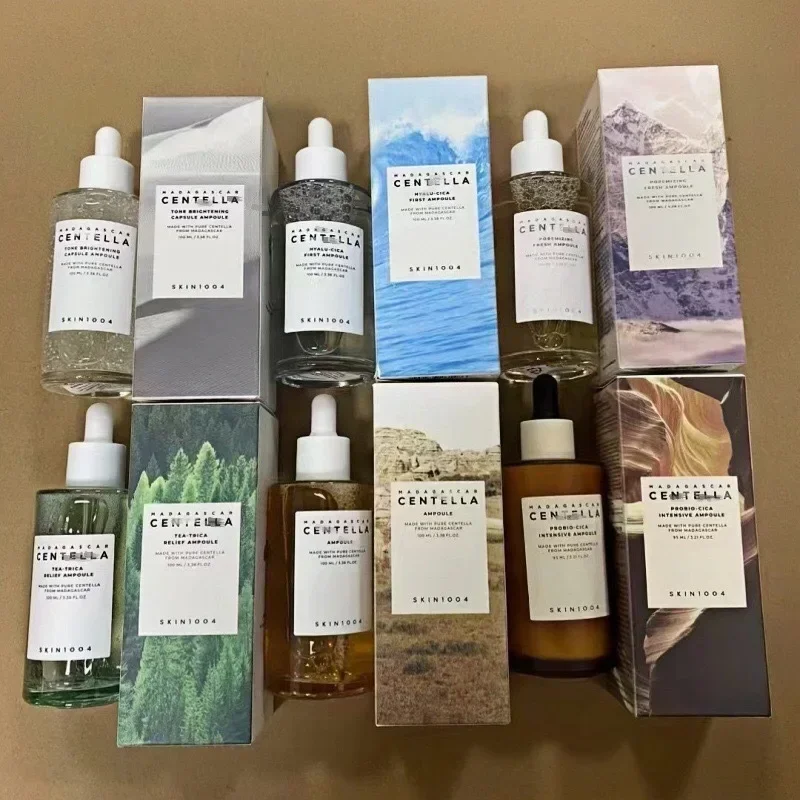 SKIN1004 العناية بالبشرة Angel Centella Assay مسحوق بروبيوتيك الملح الأبيض شجرة الشاي جوهر ستة ألوان ترطيب وترطيب 100 مللي