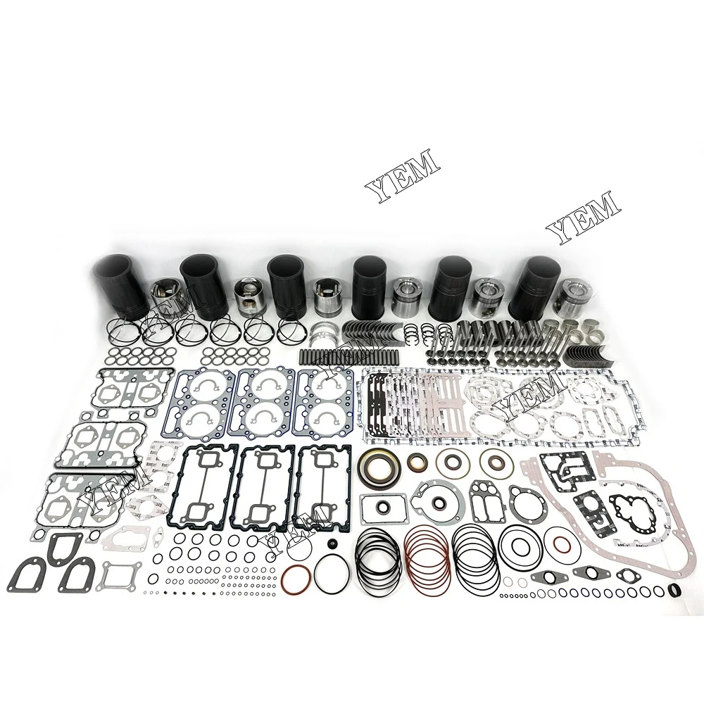 6x Overhaul Rebuild Kit With Gasket Set Bearing&Valve Train For Cummins N14 Engine Spare Parts