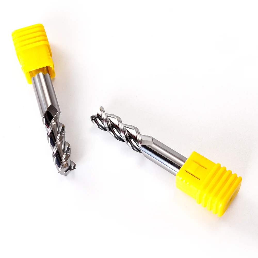 60-degree tungsten steel high-gloss aluminum milling cutter, mirror alloy alloy milling cutter