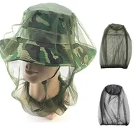 1PC  Mosquito Head Net Mosquito Head Face Protector Net Hat Insect Bugs Bee Proof Mesh Hat Outdoor Fishing Sun Cap Fishing Hat