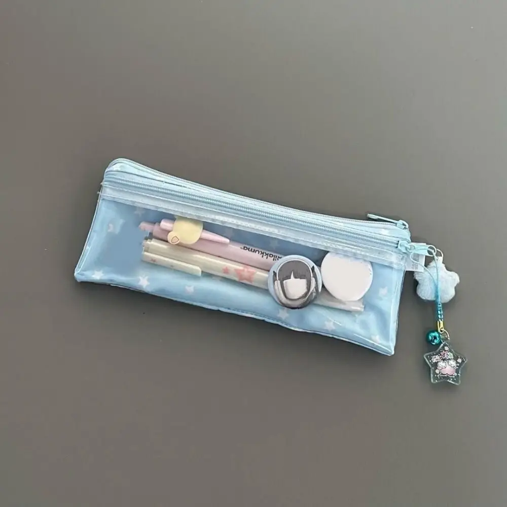 

Star Pattern Stars Pencil Case Pencil Organizers Mesh Multilayer Stationery Bag Cute Kitten Storage Bags Pen Pouches