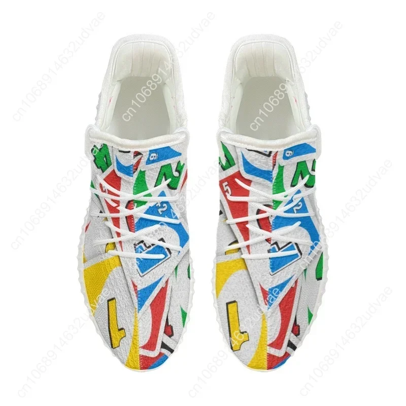 Custom Made Subliminal Print Casual Sports Breathable Men Women Knitted Shoes Sneakers