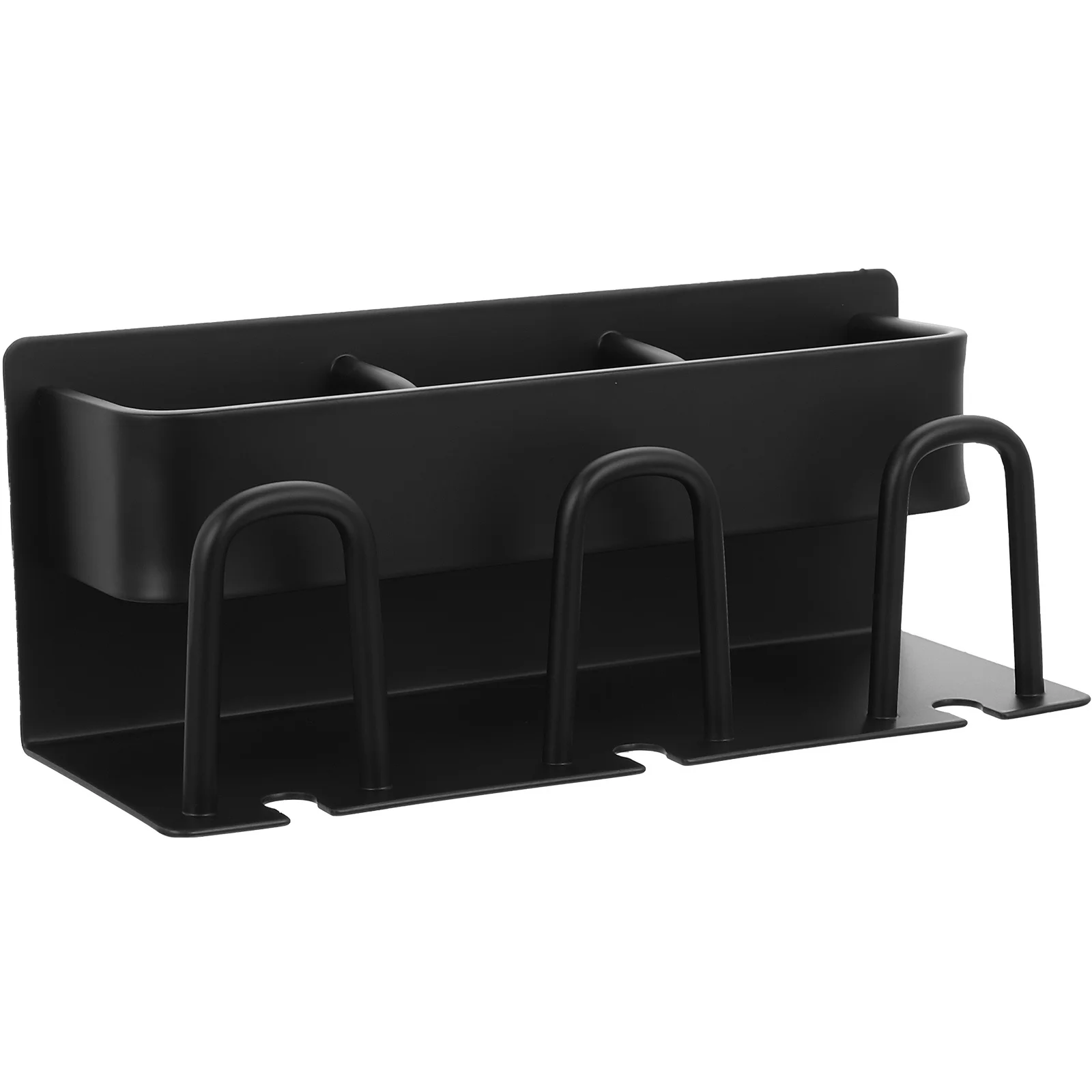 الحمام جدار فرشاة الأسنان رف الألومنيوم حامل فرشاة الأسنان متعددة الوظائف معجون الأسنان كأس التخزين المنظم توفير المساحة #1