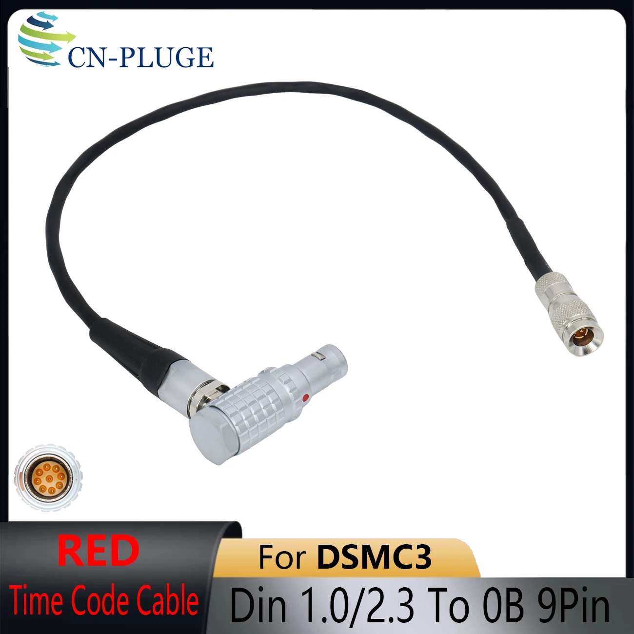 For ATOMOS UltraSync ONE To RED KOMODO/V-Raptor Camera EXT 9pin To Din 1.0/2.3 Time code Cable