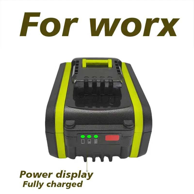 Used for WORX WA3553/WA3551 20V6000mah Cordless Power Tool Battery WA3572 WA3553 WX390 WX176 WX178 WU268 Backup Battery+charger