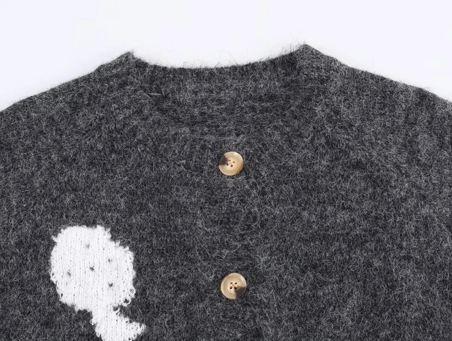 Cárdigan de punto con cuello redondo para mujer, suéter corto holgado con dobladillo elástico y una hilera de botones, Top elegante para otoño e invierno