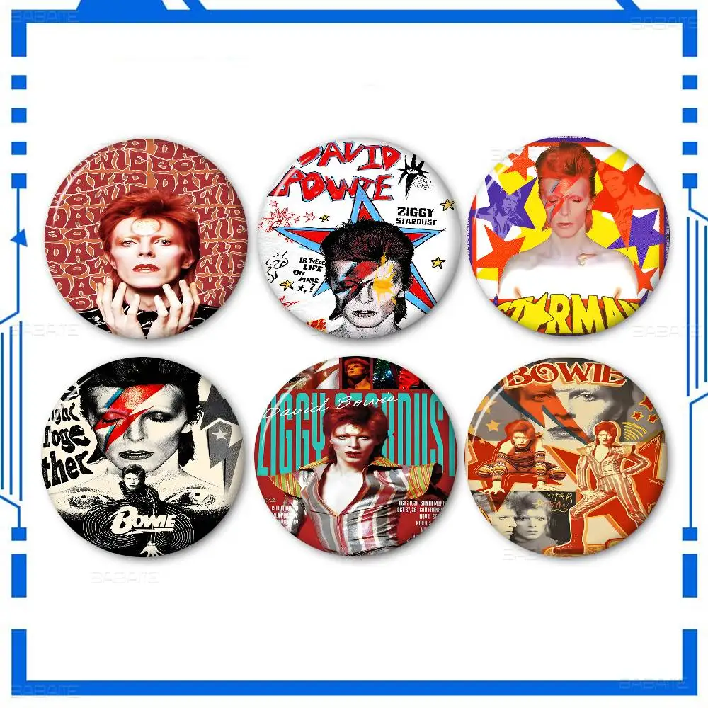 Musician D-David B-BowieS Customizable Soft Button Pin For Women Creative Jewelry Funny Badge Cartoon Lover Hat