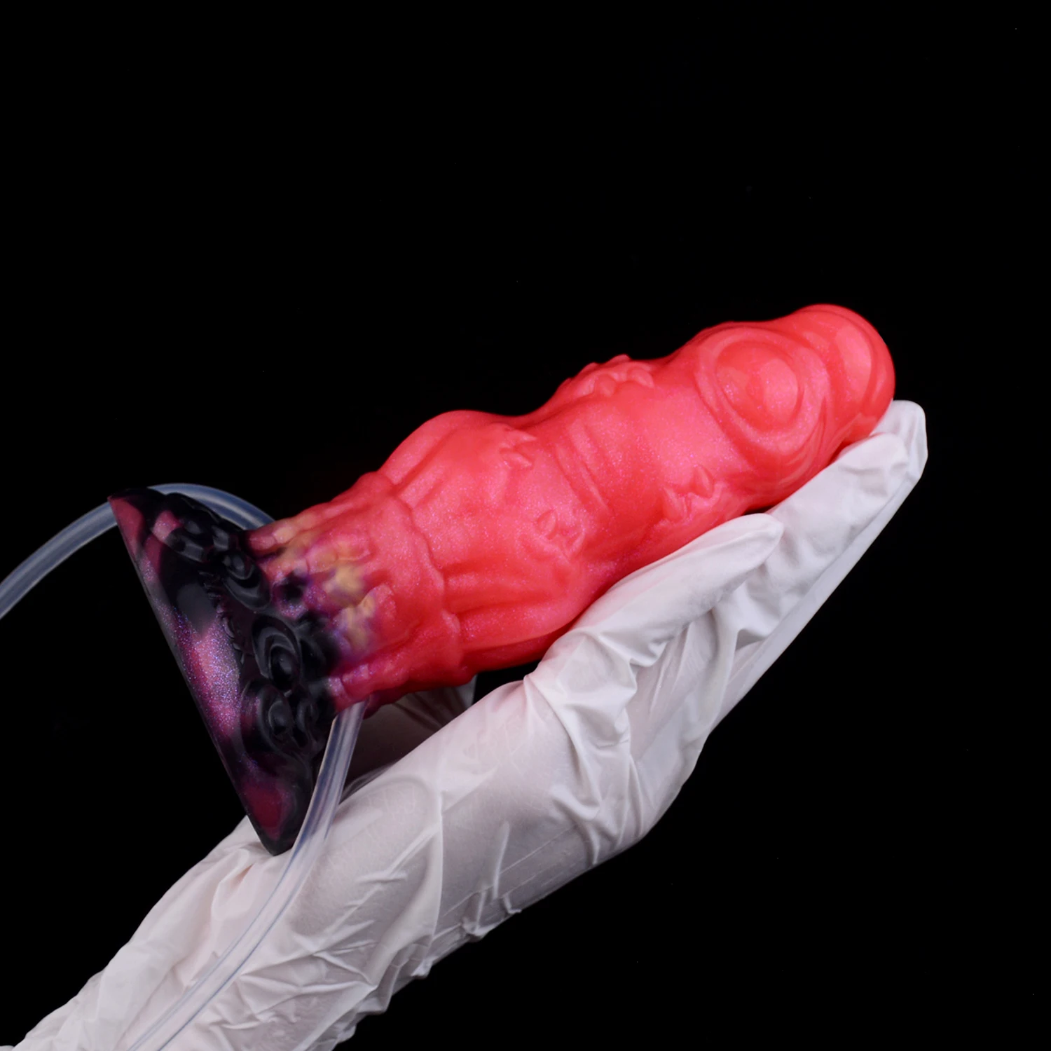 YOCY الخيال الأحمر الوحش الشرج المكونات نفخ Pudgy القذف لعبة الجنس للنساء الرجال مع كوب شفط قوي اللعب حر اليدين