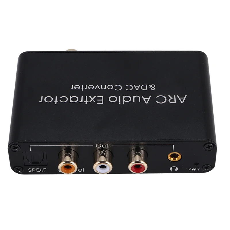 AC56-DAC Audio Converter ARC Audio Extractor -Compatible Optical SPDIF Coaxial To Analog 3.5Mm Digital To Analog