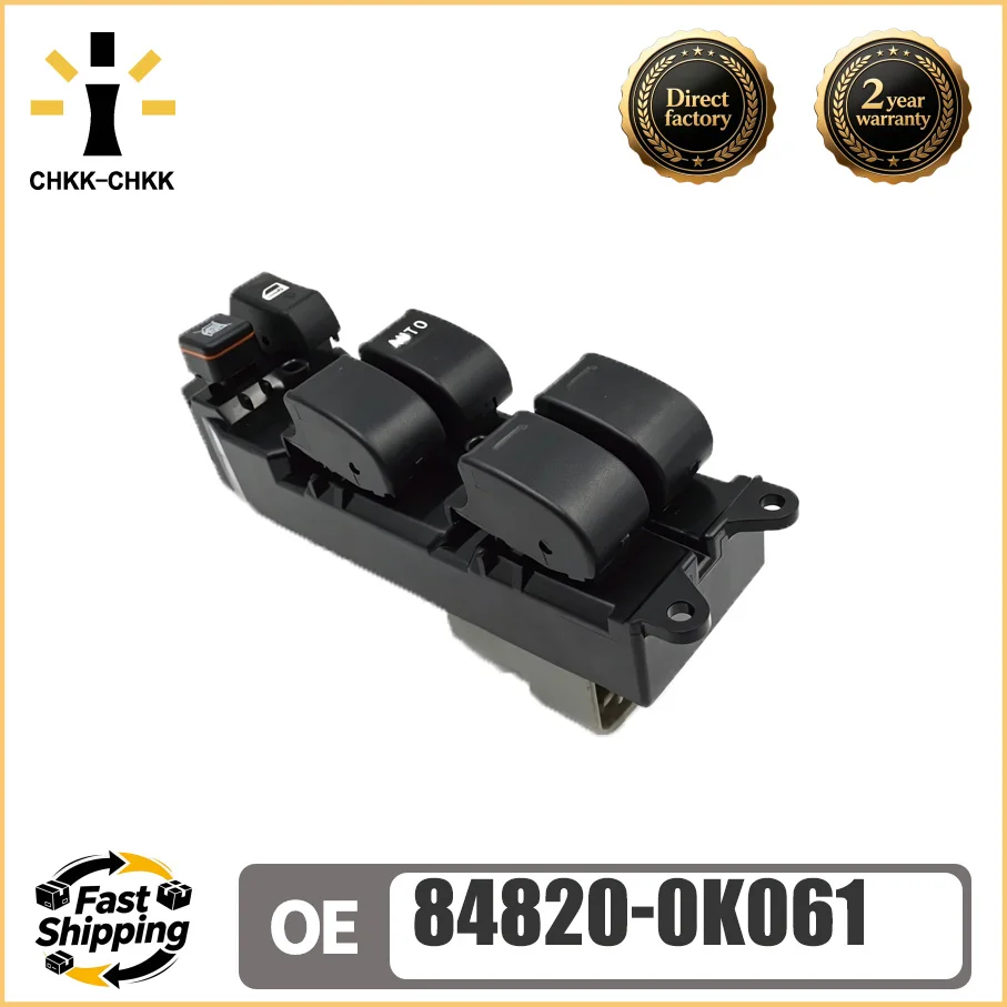 Nuevo interruptor de control de elevalunas eléctrico 84820-0K061 para TOYOTA FORTUNER HILUX 848200K061, accesorio para coche