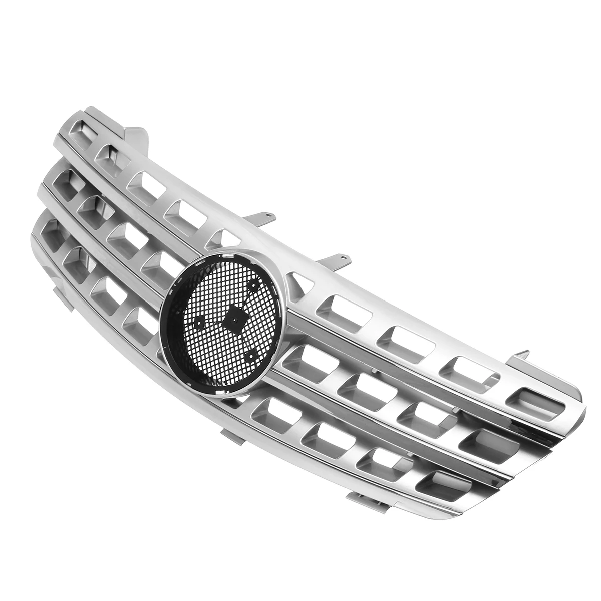 New Chrome / Black W164 ML320 Car Front Bumper Mesh Grill Grille For Mercedes For Benz ML Class W164 ML320 ML350 ML550 2005-2008